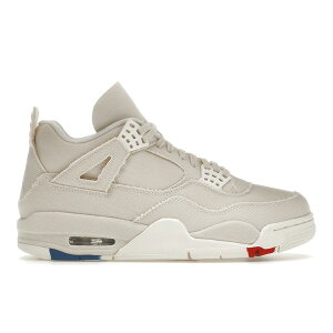 Jordan �W���[�_�� ���f�B�[�X �X�j�[�J�[ �yJordan 4 Retro Blank Canvas (Women's)�z �T�C�Y US_W_12 Sail/Sail-Cement Grey-Fire Red