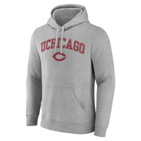ファナティクス メンズ パーカー・スウェットシャツ アウター UChicago Maroons Fanatics Branded Campus Pullover Hoodie Gray