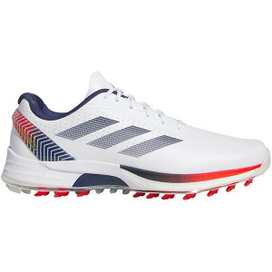 adidas AfB_X Y Xj[J[ yadidas Adizero ZG Spikeless Golf Cloud White Dark Blue Redz TCY US_12.5(30.5cm) Cloud White/Dark Blue/Red