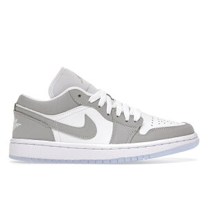Jordan �W���[�_�� ���f�B�[�X �X�j�[�J�[ �yJordan 1 Low Wolf Grey (Women's)�z �T�C�Y US_8.5(25.5cm) White/Wolf Grey-Aluminium