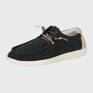ApC XCX Y Xb|E[t@[ V[Y Men's Flynn Boat Shoes Lightweight Slip-On Loafers Moc Toe Sailing Deck Shoes Breathable Summer Travel Shoes Light Enough to Float Charcoal