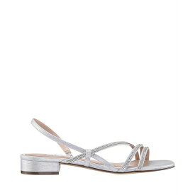ニナ レディース オックスフォード シューズ Women's Skylee Asymmetrical Flat Evening Sandals Silver