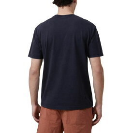 コットンオン メンズ Tシャツ トップス Men's Premium Loose Fit Art T-shirt Washed Black, Fuji Hakone Izu