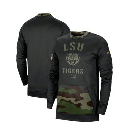 ナイキ レディース パーカー・スウェットシャツ アウター Men's Black, Camo LSU Tigers Military Appreciation Performance Pullover Sweatshirt Black, Camo
