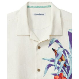 トッミーバハマ メンズ シャツ トップス Men's Las Flores Isle Short Sleeve Printed Silk Button-Front Camp Shirt Vanilla Ice