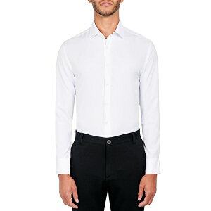 �R���X�g���N�g �����Y �V���c �g�b�v�X Ceremony Men's Solid Performance Stretch Cooling Comfort Dress Shirt White