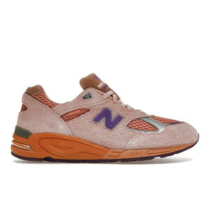 New Balance �j���[�o�����X �����Y �X�j�[�J�[ �yNew Balance 990v2 Salehe Bembury Sand Be The Time�z �T�C�Y US_8(26.0cm) Misty Rose/Terra Cotta/Purple Passion