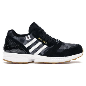 adidas �A�f�B�_�X �����Y �X�j�[�J�[ �yadidas ZX 8000 Bape Undefeated Black�z �T�C�Y US_5.5(23.5cm) Black/Black/White