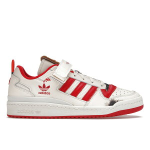 adidas �A�f�B�_�X �����Y �X�j�[�J�[ �yadidas Forum Low Home Alone�z �T�C�Y US_5.5(23.5cm) Cream White/Collegiate Red/Off White