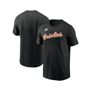 �i�C�L �����Y �V���c �g�b�v�X Men's Baltimore Orioles Cooperstown Wordmark T-Shirt Black
