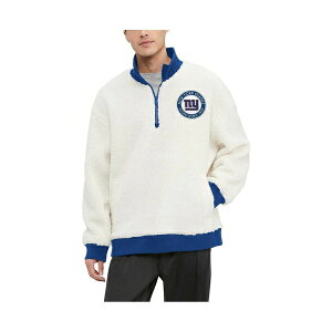 g~[ qtBK[ Y p[J[EXEFbgVc AE^[ Men's Cream New York Giants Jordan Sherpa Quarter-Zip Sweatshirt Cream