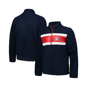 �J�[���o���N�X �����Y �p�[�J�[�E�X�E�F�b�g�V���c �A�E�^�[ Men's Navy Arizona Wildcats Pinch Runner Half-Zip Top Navy