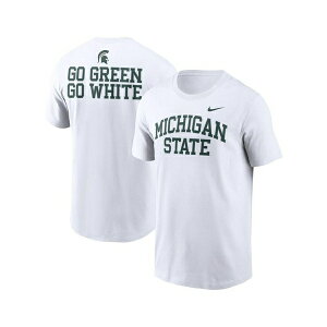 iCL Y Vc gbvX Men's White Michigan State Spartans Blitz 2-Hit T-Shirt White