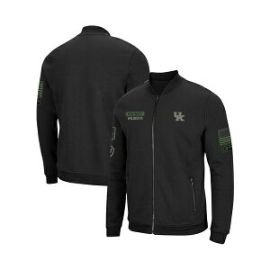 RVA Y WPbgu] AE^[ Men's Black Kentucky Wildcats OHT Military-Inspired Appreciation High-Speed Bomber Full-Zip Jacket Black