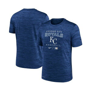 �i�C�L �����Y �V���c �g�b�v�X Men's Royal Kansas City Royals Authentic Collection Velocity Practice Performance T-shirt Royal