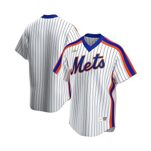 �i�C�L �����Y �V���c �g�b�v�X Men's White New York Mets Home Cooperstown Collection Team Jersey White