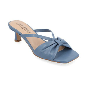 W[j[RNV fB[X T_ V[Y Women's Starling Kitten Heel Slip On Sandals Blue