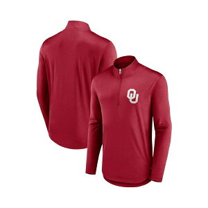 �t�@�i�e�B�N�X �����Y �V���c �g�b�v�X Men's Crimson Oklahoma Sooners Tough Minded Quarter-Zip Top Crimson