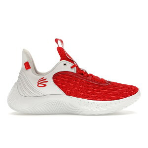 Under Armour アンダーアーマー メンズ スニーカー 【Under Armour Curry Flow 9 Team Red White】 サイズ US_9.5(27.5cm) White/Red