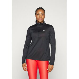A_[A[}[ fB[X tBbglX X|[c TECH 1/2 ZIP SOLID - Long sleeved top - black/white