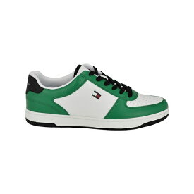 トミー ヒルフィガー メンズ スニーカー シューズ Men's Tathan Lace-Up Casual Sneakers Green Multi