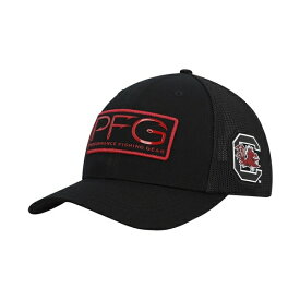 コロンビア レディース 帽子 アクセサリー Men's Black South Carolina Gamecocks PFG Hooks Flex Hat Black