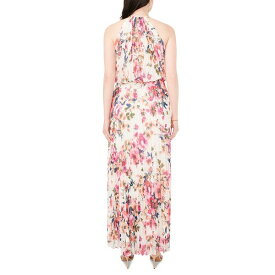 ミスク レディース ワンピース トップス Floral Print Pleated Dress White/Pink/Peach
