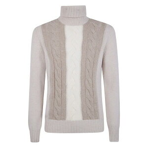 �O�����T�b�\ �����Y �j�b�g&�Z�[�^�[ �A�E�^�[ Cable-knit turtleneck sweater Neutrals