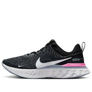 Nike �i�C�L �����Y �X�j�[�J�[ �yNike React Infinity Run Flyknit 3 'Black Grey Pink' DZ3014-001�z �T�C�Y US_8(26.0cm)