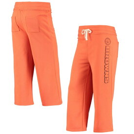 ジャンクフード レディース カジュアルパンツ ボトムス Cleveland Browns Junk Food Women's Cropped Pants Orange