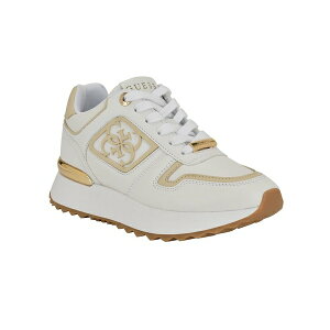 QX fB[X Xj[J[ V[Y Women's Koyaa Quattro G Logo Retro Jogger Sneakers White/Gold Multi