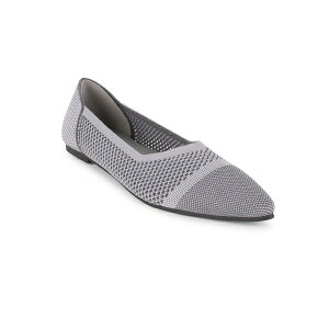 ^n fB[X T_ V[Y Women's Antigua Knit Slip-On Flats Gray