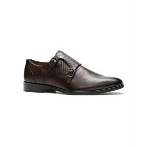 カルロスサンタナ メンズ ドレスシューズ シューズ Men's Jack Double Monk Strap Dress Shoe Brown leather