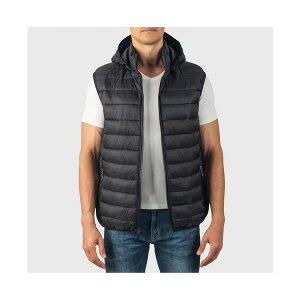 ApC XCX Y WPbgu] AE^[ Gage Mens Hooded Puffer Vest Down Alternative Packable Vest Jacket Black