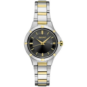 �Z�C�R�[ ���f�B�[�X �r���v �A�N�Z�T���[ Women's Essential Two Tone Stainless Steel Bracelet Watch 27mm Black