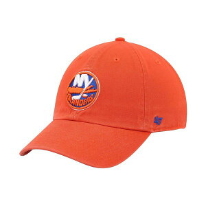 47uh Y Xq ANZT[ Men's Orange New York Islanders Clean Up Adjustable Hat Orange