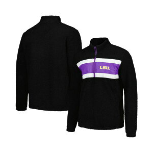 �J�[���o���N�X �����Y �V���c �g�b�v�X Men's Black LSU Tigers Pinch Runner Half-Zip Top Black