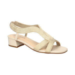 イージーストリート レディース サンダル シューズ Women's Festival Block Heel Sandals Beige Woven