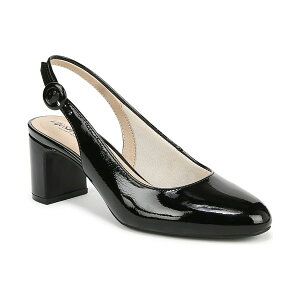 CtXgCh fB[X pvX V[Y Women's Tia Block Heel Slingback Pumps Black Faux Patent