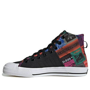 adidas �A�f�B�_�X �����Y �X�j�[�J�[ �yadidas Nizza Hi Rf 'Black Orange' GX2713�z �T�C�Y US_7.5(25.5cm)