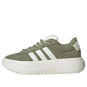 adidas �A�f�B�_�X ���f�B�[�X �X�j�[�J�[ �y(WMNS) adidas Grand Court Platform 'Tent Green Off White' IH2431�z �T�C�Y US_7.5(24.5cm)