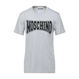 【送料無料】 モスキーノ メンズ Tシャツ トップス T-shirts Grey