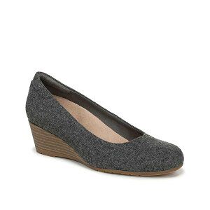 hN^[EV[ fB[X pvX V[Y Be Flex Wedge Pump Charcoal Fabric
