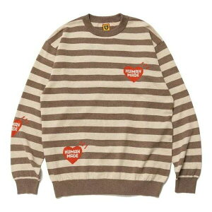 HUMAN MADE ヒューマンメイド メンズ スニーカー 【HUMAN MADE Striped Long Sleeve Knit Sweater 'Beige' HM24CS033】 サイズ US_M_L