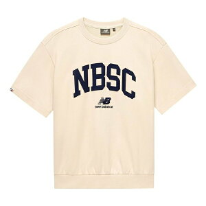 New Balance j[oX Y Xj[J[ yNew Balance Logo T-Shirt 'Beige Navy' 5CD25353-CREz TCY US_M_XS