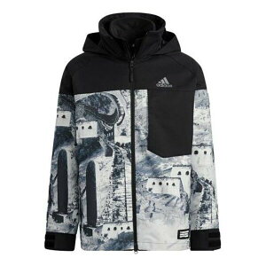 adidas AfB_X Y Xj[J[ yadidas Zipper Stand Collar Hooded 3 In 1 Long Sleeves Jacket Black H23107z TCY US_M_M