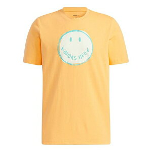 adidas アディダス メンズ スニーカー 【adidas neo M Smly Tee 1 Smiling Face Printing Sports Round Neck Short Sleeve Orange Yellow GP5780】 サイズ US_M_M