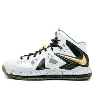 Nike �i�C�L �����Y �X�j�[�J�[ ���u���� �yNike LeBron 10 P.S. Elite+ 'White Gold Black' 579834-100�z �T�C�Y US_9(27.0cm)