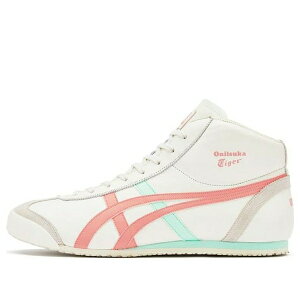 Onitsuka Tiger �I�j�c�J�^�C�K�[ �����Y �X�j�[�J�[ �yOnitsuka Tiger Mexico Mid Runner 'White Pink Aqua' 1183B812-101�z �T�C�Y US_5(23.0cm)