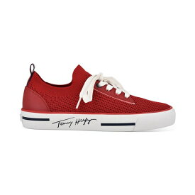 トミー ヒルフィガー レディース スニーカー シューズ Women's Gessie Stretch Knit Sneakers Medium Red Fb